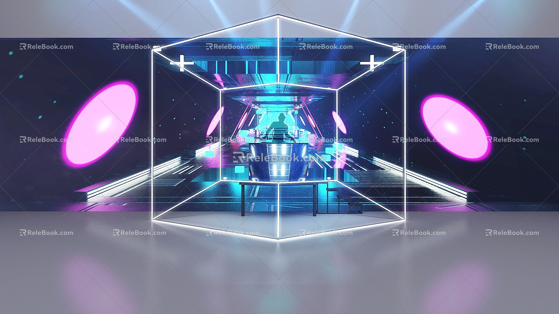 DJ station 3d model