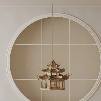 Modern chandelier 3d model