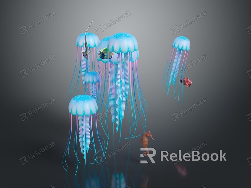 Jellyfish Sea Animal Fish Freshwater Fish Sea Fish Animal Game Animal Cartoon Animal Animal model