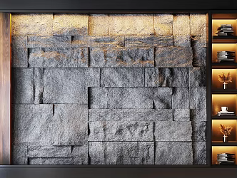 Modern background wall 3d model