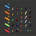 Colorful Toy Cars Collection With Various Models And Vibrant Colors