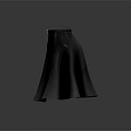 Stylish Black Skirt with Orange Bow Detail for Elegant Fashion Look