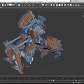 Boxing Robot Attack Robot Warrior Mechanical Warfighter Mechar Warrior Future Warrior Low Face Number Low Model Simple Model Game Movie Level Realistic 3d model