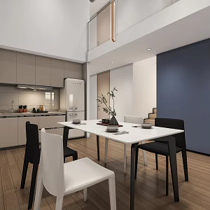 Modern Apartment Duplex Apartment 3d model
