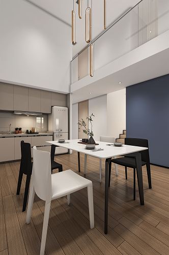 Modern Apartment Duplex Apartment 3d model