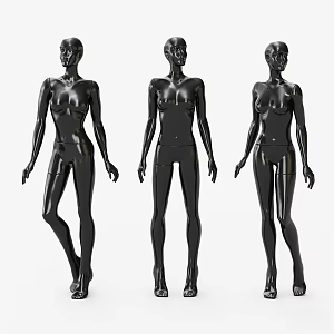 Model props women's clothing display rack window dummy simulation model rack 3d model