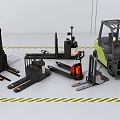 Forklift pallet truck 3d model