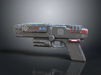 pistol semi-automatic pistol automatic pistol modern weapon hot weapon hot weapon gun military 3d model
