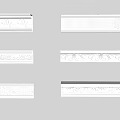 Decorative Gypsum Cornice with Various Intricate Patterns for Interior Design