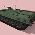 Armored Vehicle Armored Transport Vehicle Crawler Armored Vehicle Launching Vehicle Infantry Fighting Vehicle Reconnaissance Vehicle Low Face Number Low Model Simple Model Video Level Super Realistic 3d model
