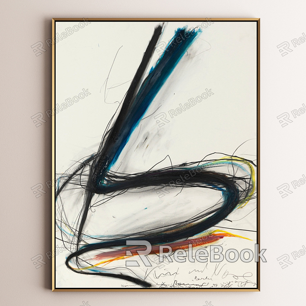 Modern abstract painting decorative painting model