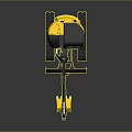 John Deere Black Yellow Excavator With Tracks And Front Bucket Construction Model