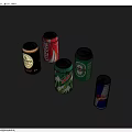 Assorted Canned Beverages Collection Featuring Various Brands Alcoholic And Non Alcoholic Flavors