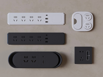 Embedded socket panel multi hole socket USB socket model