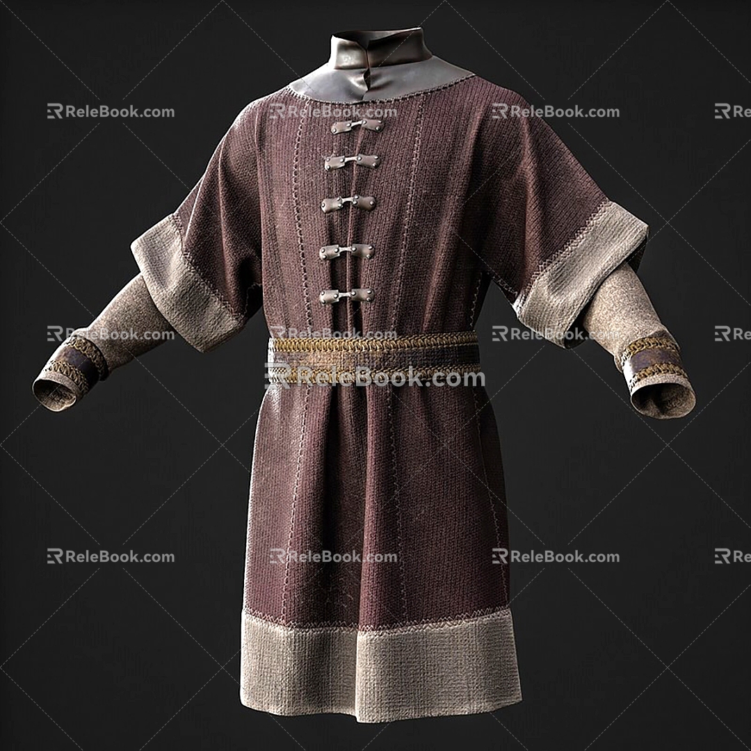 Hanfu Costume Costume Clothing 3d model