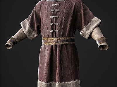 Hanfu Costume Clothing 3d model