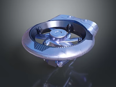 Mechanical Metal Component with Circular Design and Precision Engineered Structure for Industrial Machinery Applications 3d model
