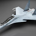 Modern Military Fighter Jet With Sleek Gray Body Cockpit And Tail Fins