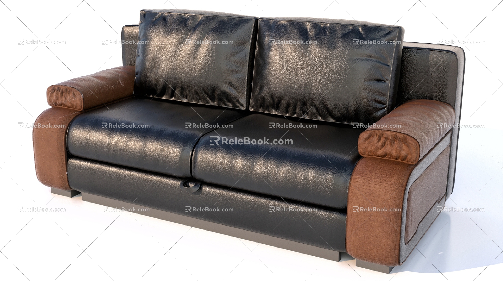 double sofa leather sofa living room sofa outdoor sofa 3d model