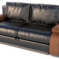 double sofa leather sofa living room sofa outdoor sofa 3d model