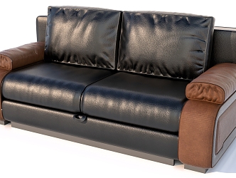 double sofa leather sofa living room sofa outdoor sofa 3d model