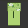 Kids Fun Adventure Green Paper Display Stand With White Flower Decorations