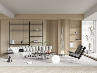 modern living room 3d model