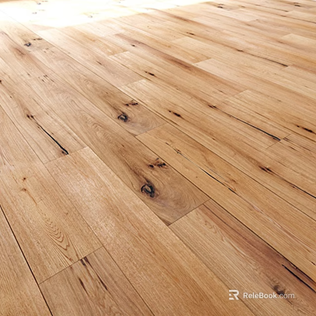 Warm Brown Wooden Flooring With Natural Wood Grain And Solid Hardwood Texture 3d model 