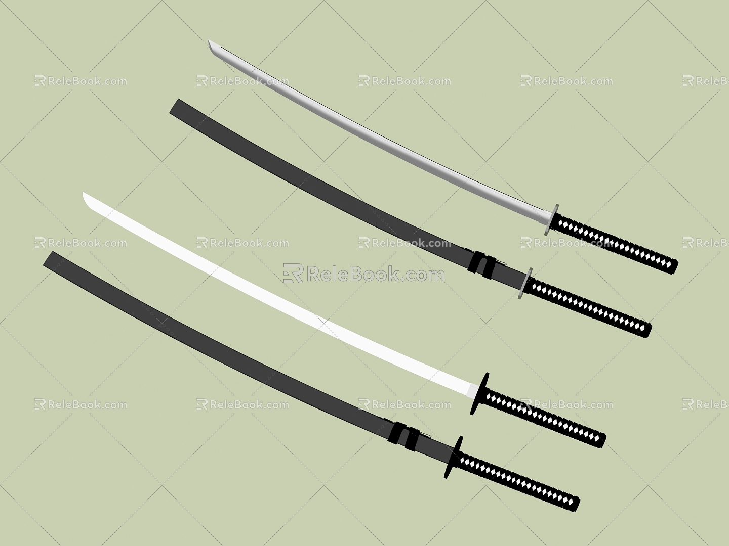 Modern Samurai Swords model