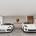 Porsche showroom 4s shop 3d model