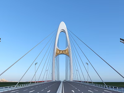 modern bridge bridge bridge 3d model