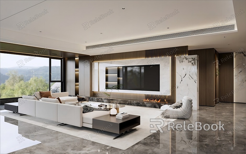 Modern Home Living Room model