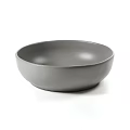 Modern Ceramic Dinnerware Set with Matte Dark Gray Bowl for Kitchen Dining 3d model