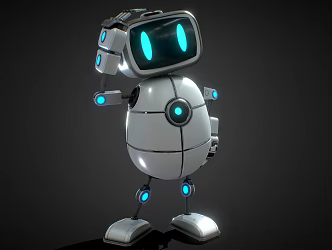 Robot Intelligent Robot Mecha Man Science Fiction Robot Monitoring Robot Cyberpunk Robot 3d model