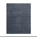 Dark Blue Square Rug With Woven Textured Design For Modern Living Room Decor