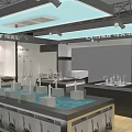Comdar Exhibition Booth With White Wavy Exterior And Black Roof Design Structure