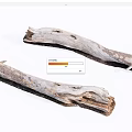 Natural Wood Pieces With Stone Like Texture For Home Decoration