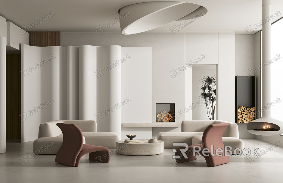 modern living room model