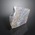 Natural Wood Stone Piece With Irregular Shape And Radiating Surface Patterns