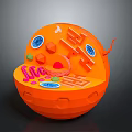 Detailed Anatomical Organ And Hair Internal Structure In Orange Sphere Cross Section