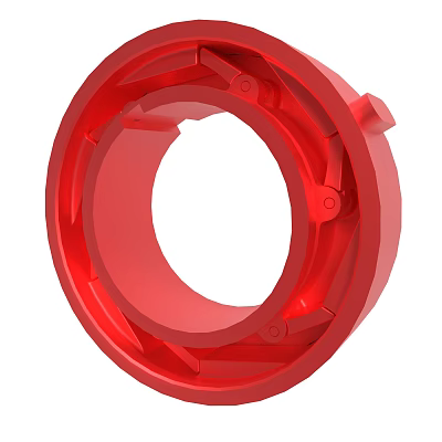 Red Circular Hardware Tool Component Design 3d model