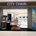 City Chain Watch Store Featuring Solvil et Titus With Modern Lighting And Glass Counters