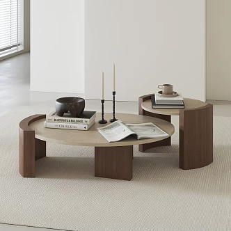 Middle Ancient Solid Wood Coffee Table 3d model
