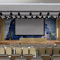Modern Classroom School Ladder Classroom Multi-function Classroom Large Classroom Multimedia Classroom 3d model