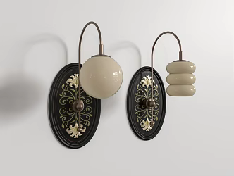 Lily wall lamp 3d model