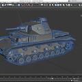 Vintage Military Tank With Detailed Tracks Turret And Gun Barrel Design