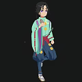 Cartoon Characters Cartoon Characters Two-dimensional Three-shading Two-material Japanese Style Characters Men Ancient Characters Cartoon 3d model
