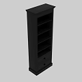 Black Modern Chest of Drawers With Multiple Storage Drawers and Tall Design