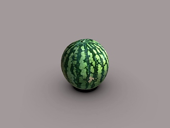 fruit watermelon 3d model