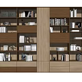 Modern bookcase 3d model